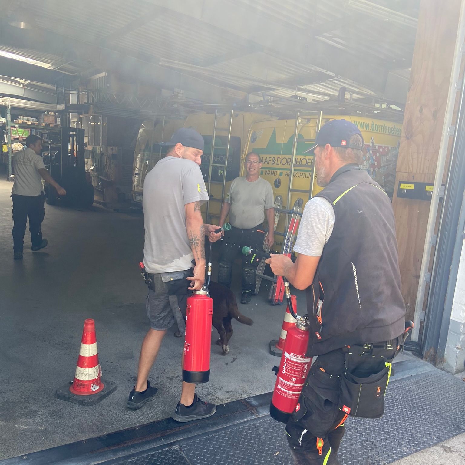 Brandschutzunterweisung am Betriebshof – Schaaf & Dornhöfer Aachen